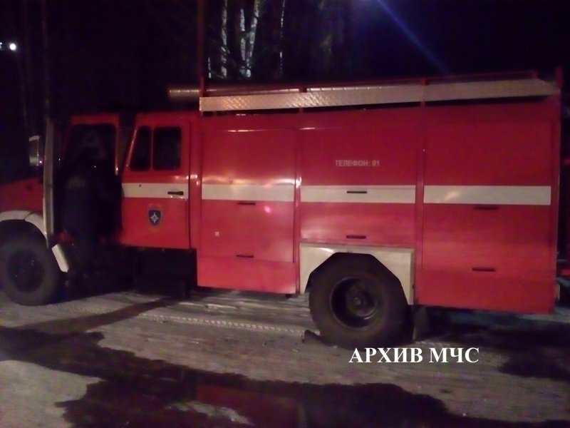 Пожар в  Мантуровском районе,  г.о.г. Мантурово