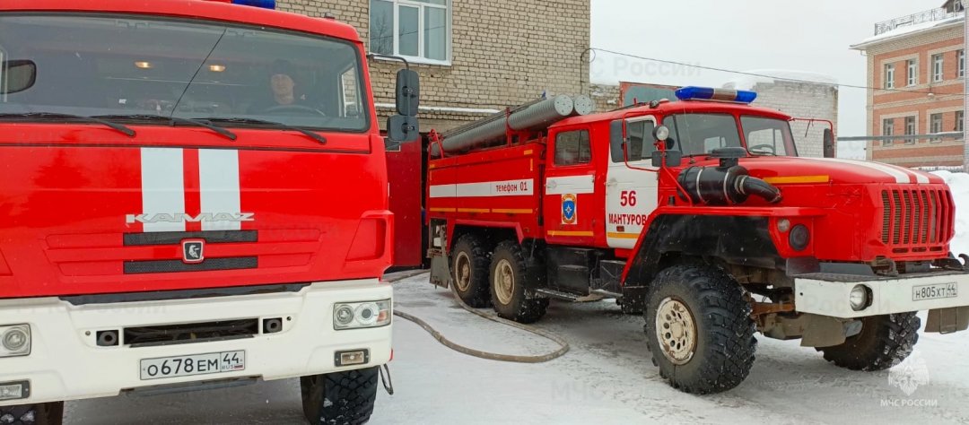 Пожар в г. Мантурово локализован