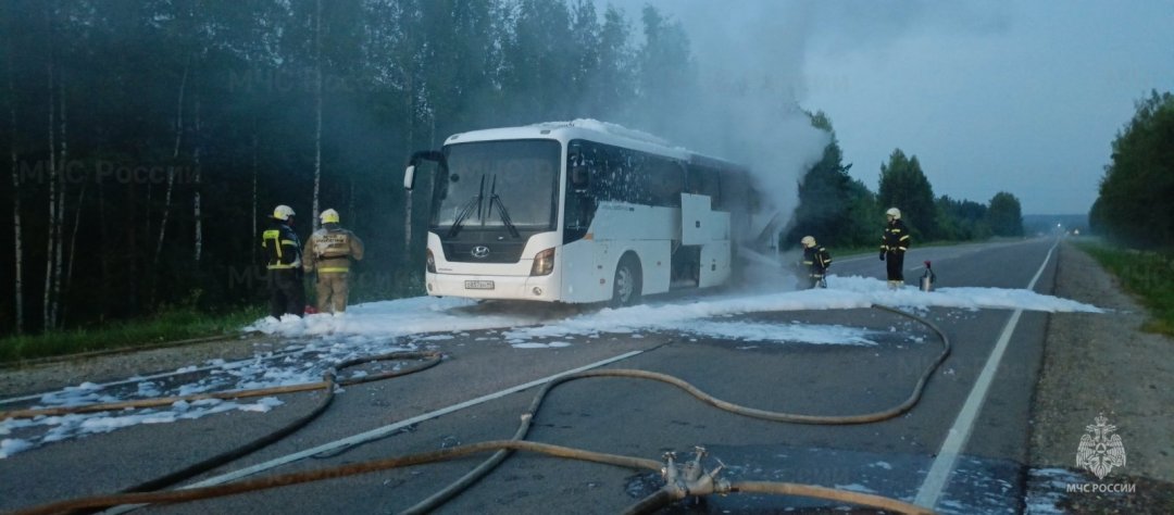 Пожар в Мантуровском районе